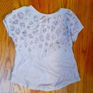 Justice size 7 glitter tee